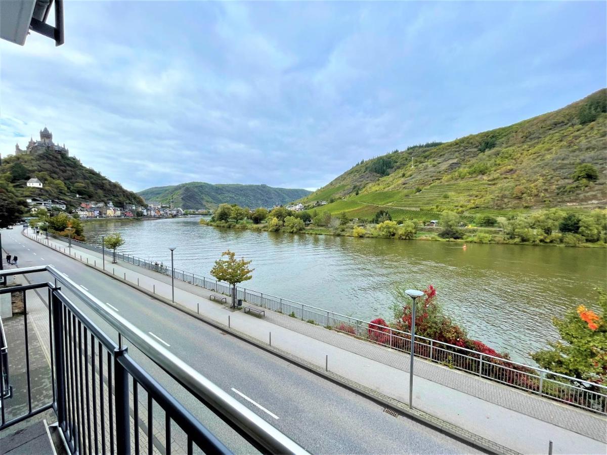 Moselpromenade Villa Moselufer, Panorama & Burg Cochem Blick, Netflix, Balkon Ngoại thất bức ảnh
